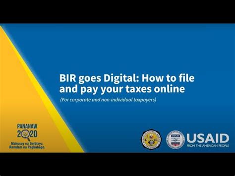www.bir.gov.ph 32.1k|BIR goes Digital: How to file and pay your taxes online (For.